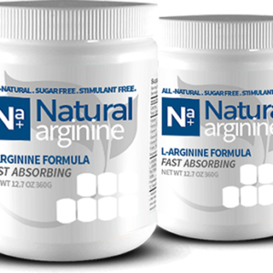 Natural Arginine L-arginine formula packaging.