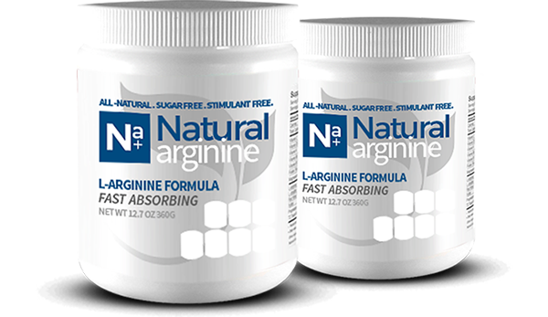 Natural Arginine L-arginine formula packaging.